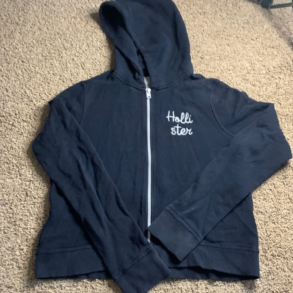 Hollister Zip-Up Hoodie with Logo